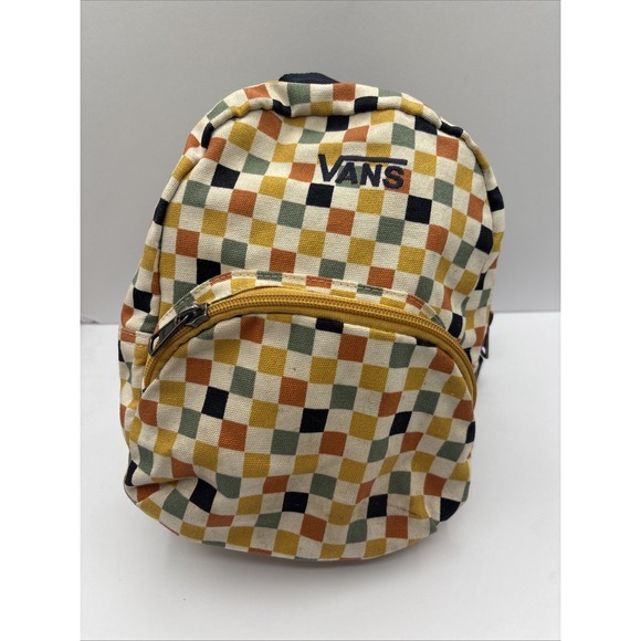 Vans Handbags - Vans Karina Rozunko Checkered Mini Backpack  10"H 8" W